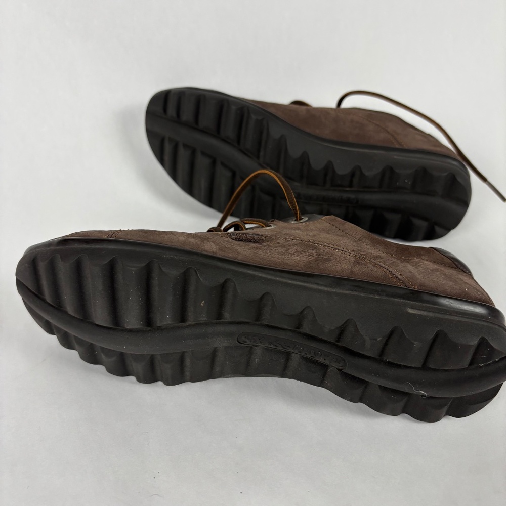 Hartjes XS, Casual Brown Nubuck Leather, Aetrex Sole Shoes Size 6 - Picture 7 of 8